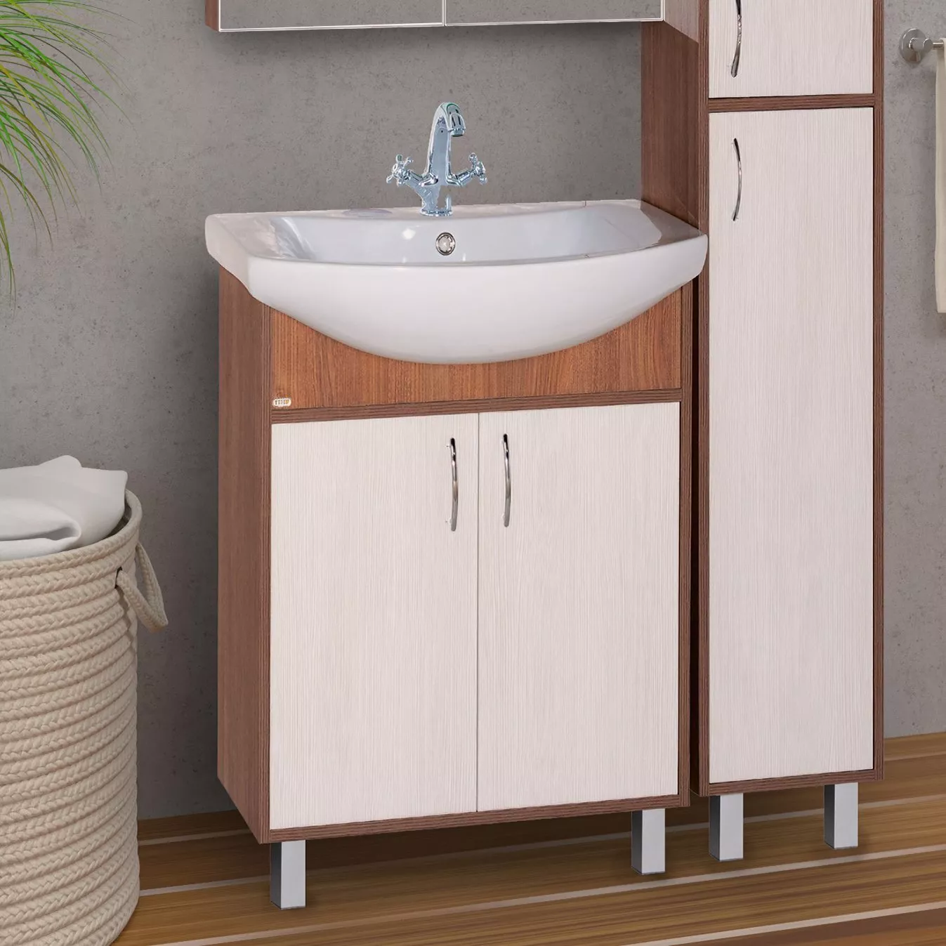 

Тумба с раковиной Misty Лада 50