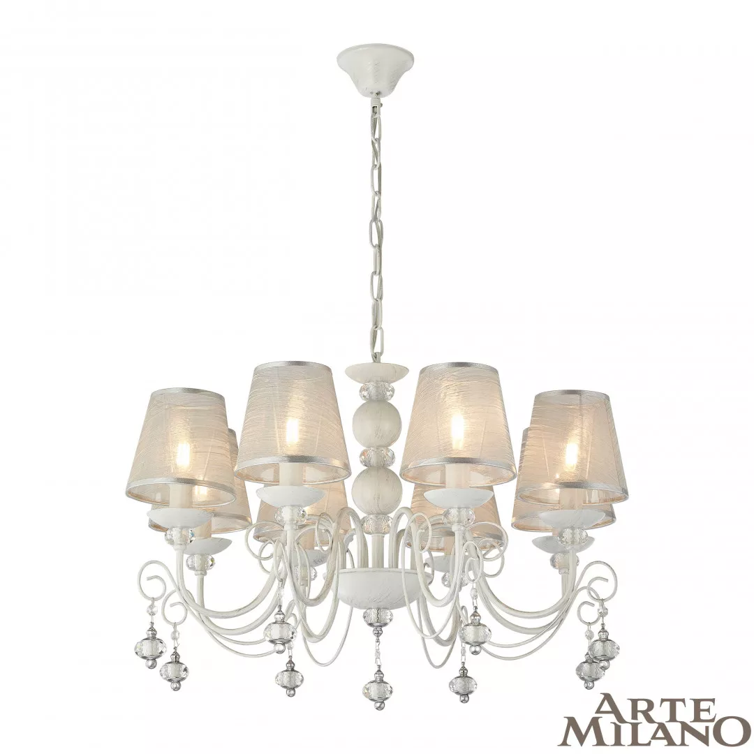 

Подвесная люстра Arte Milano 347620/8 WT+SL