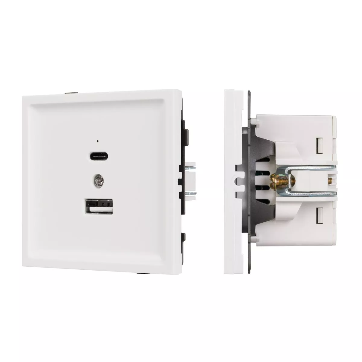 

Механизм USB розетки Arlight SCT-TENDO-MUAC-SFPL-WH (5V, 3A, QC3) 054539