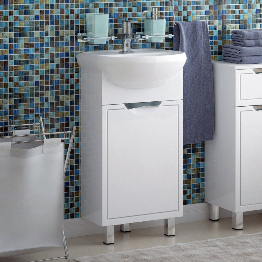 

Тумба под раковину без столешницы Corozo Монро 45 белая