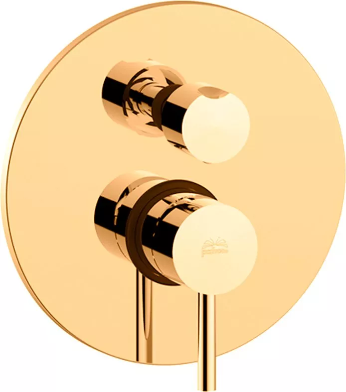 

Смеситель Paffoni Light LIG018HG С ВНУТРЕННЕЙ ЧАСТЬЮ, для ванны с душем, золото медовое