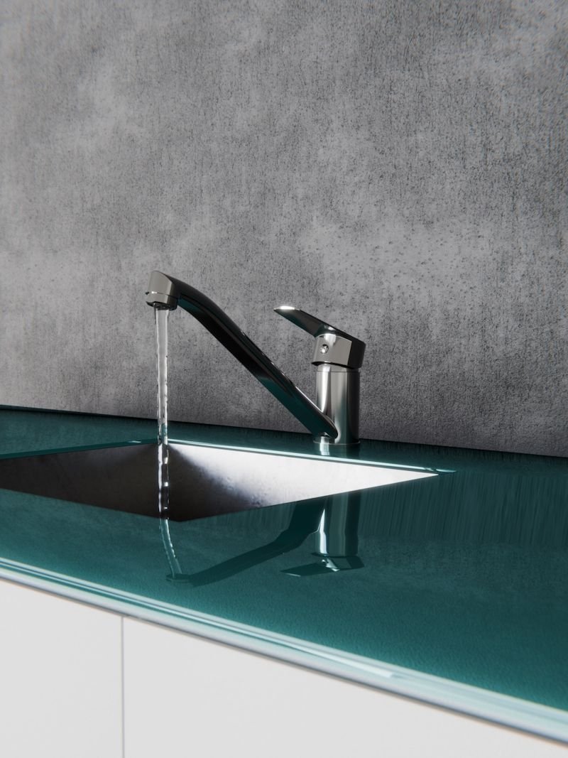 

Cмеситель для кухни Кnotlor KN-12, хром, латунь, поворотный