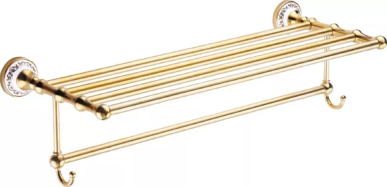 

Полка для полотенец Fixsen Bogema Gold 64 золото