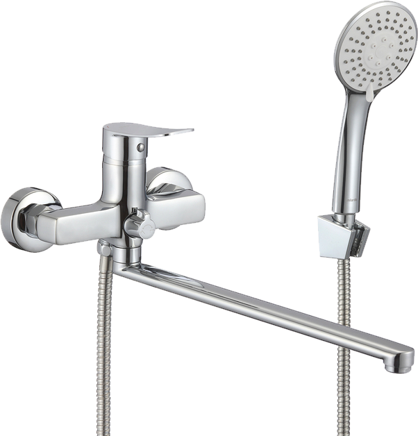 

Смеситель с длинным изливом для ванны Milardo Demi DEMSB00M10