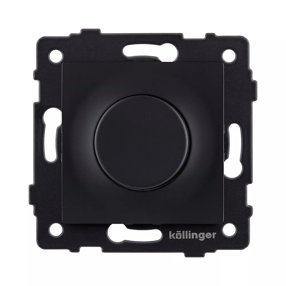Светорегулятор для светодиодных ламп, проходной, 500W, черный матовый Kollinger REA-048BM для Aspekt, Eleganz, Reflex