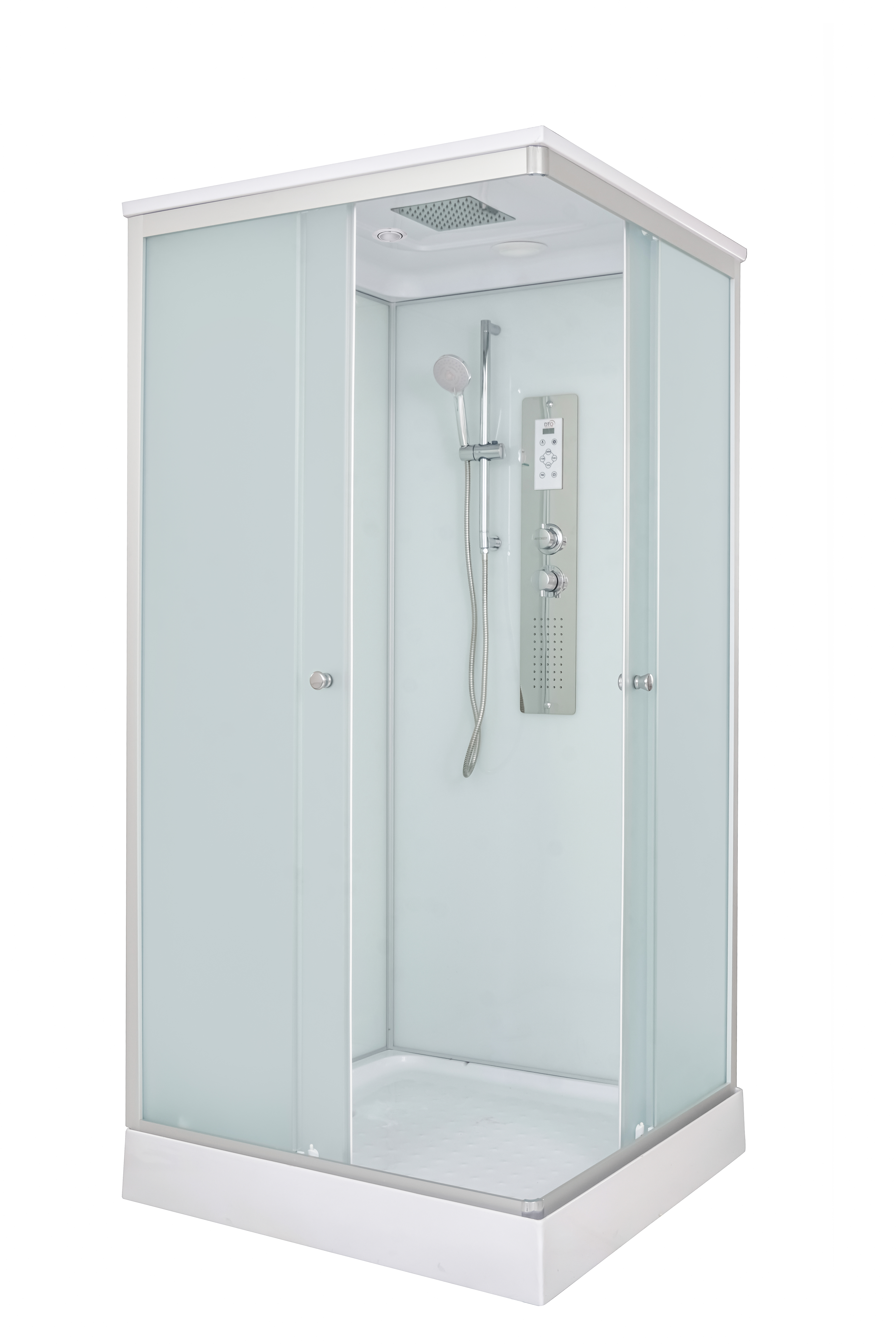 

Душевая кабина DTO D LK115GM+EL с гидромассажем, профиль хром, стекло матовое