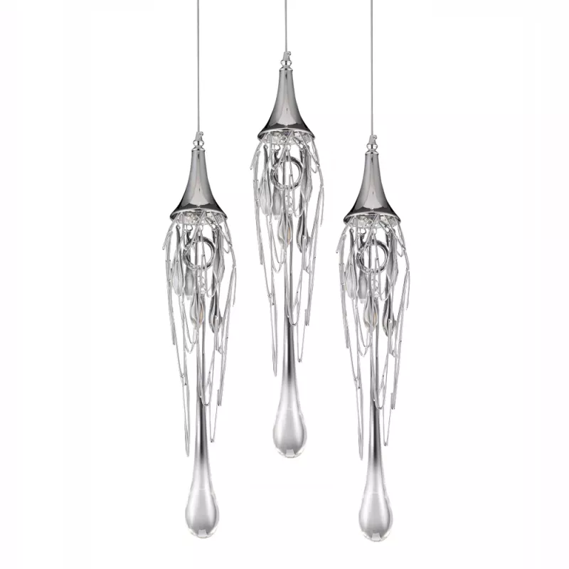 

Подвесной светильник Delight Collection Goddess Tears P68009L-3/R chrome