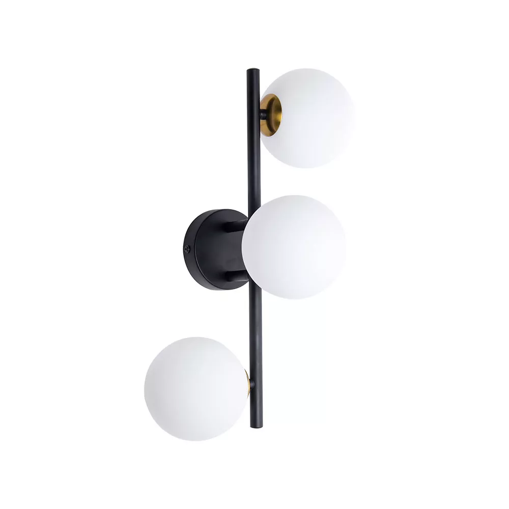 Бра с 3 лампами  Santehnika Room Бра Arte Lamp Gemini A2243PL-3BK