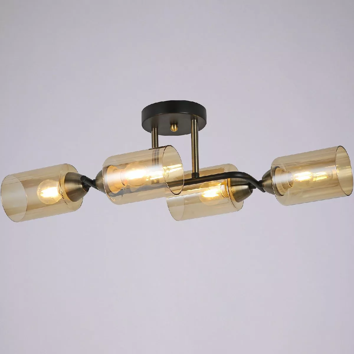 

Потолочная люстра Illumico IL8148-4COU-79 BK BR Bice