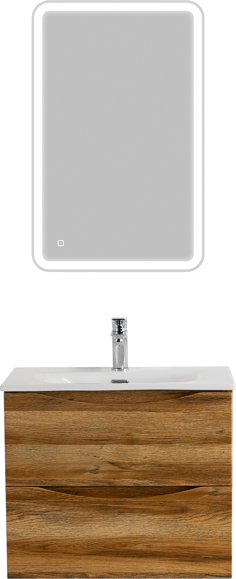 

Мебель для ванной комнаты BelBagno Marino-cer-mini 50 подвесная, rovere rustico