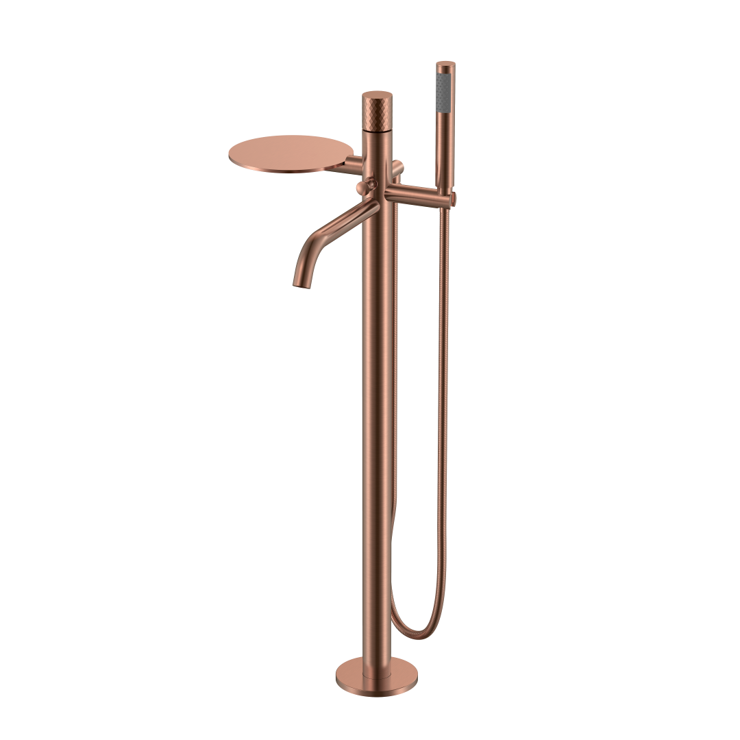 

Напольный смеситель для ванны с душем Boheme Stick diamond 129-CB copper brushed