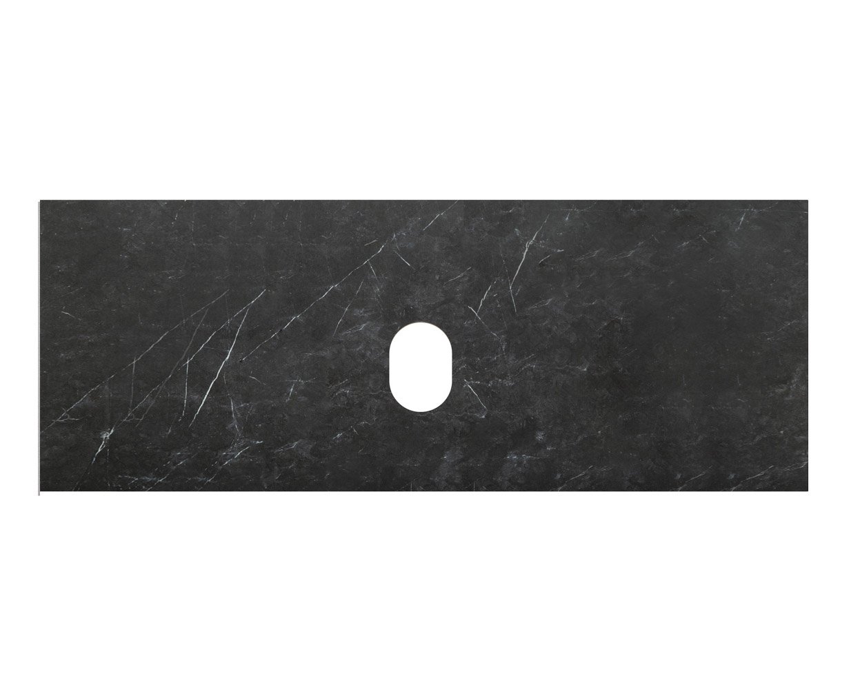 

Столешница в ванную под раковину BelBagno KEP-120-MNO-W0 marmo nero opaco, без отверстия под смеситель