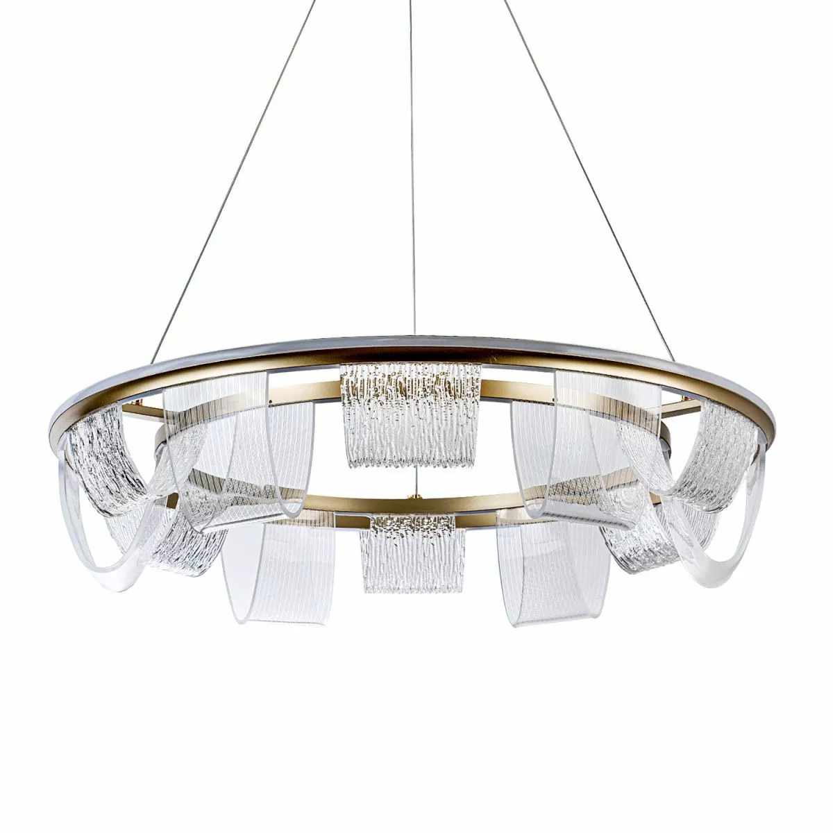 Большие люстры  Santehnika Room Подвесная люстра LED4U L7706-800 GD