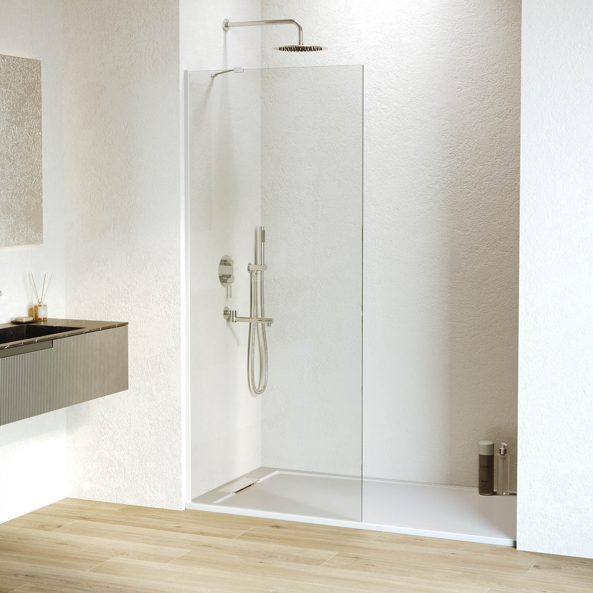 

Душевая перегородка RGW Walk In WA-102W 70x195 см, профиль матовый белый, стекло прозрачное