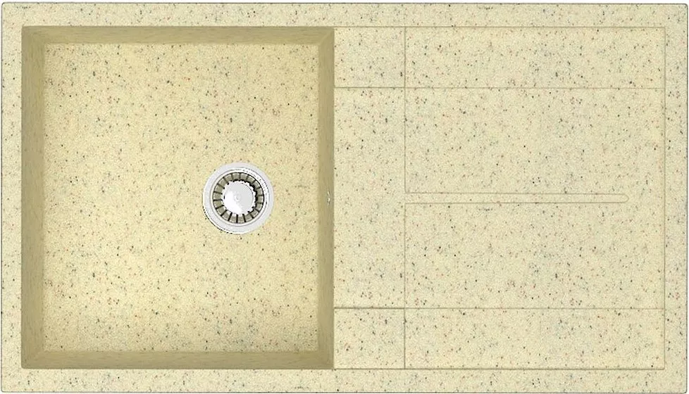 

Мойка мраморная ZETT lab.,Модель 17/Q2 (бежевая)., Бежевый