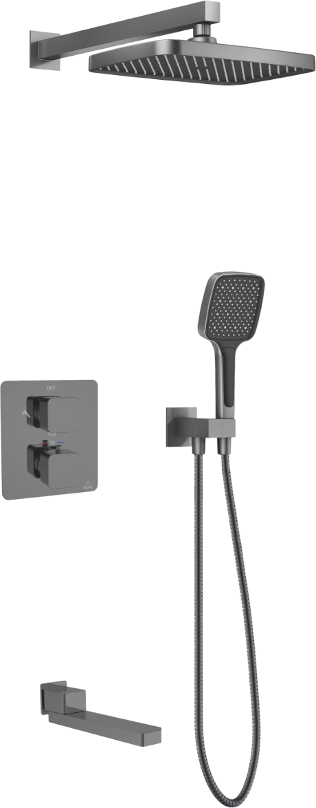 

Душевой комплект Rose R1595T С ВНУТРЕННЕЙ ЧАСТЬЮ, пепельный