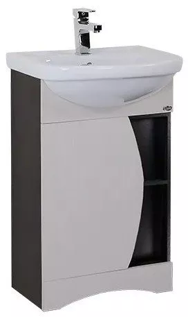 Тумба с раковиной Onika ДУЭТ 52 светлое дерево - темное дерево