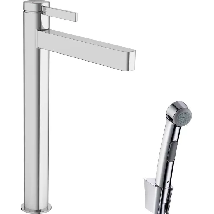 

Смеситель для раковины с гигиеническим душем Hansgrohe Finoris хром