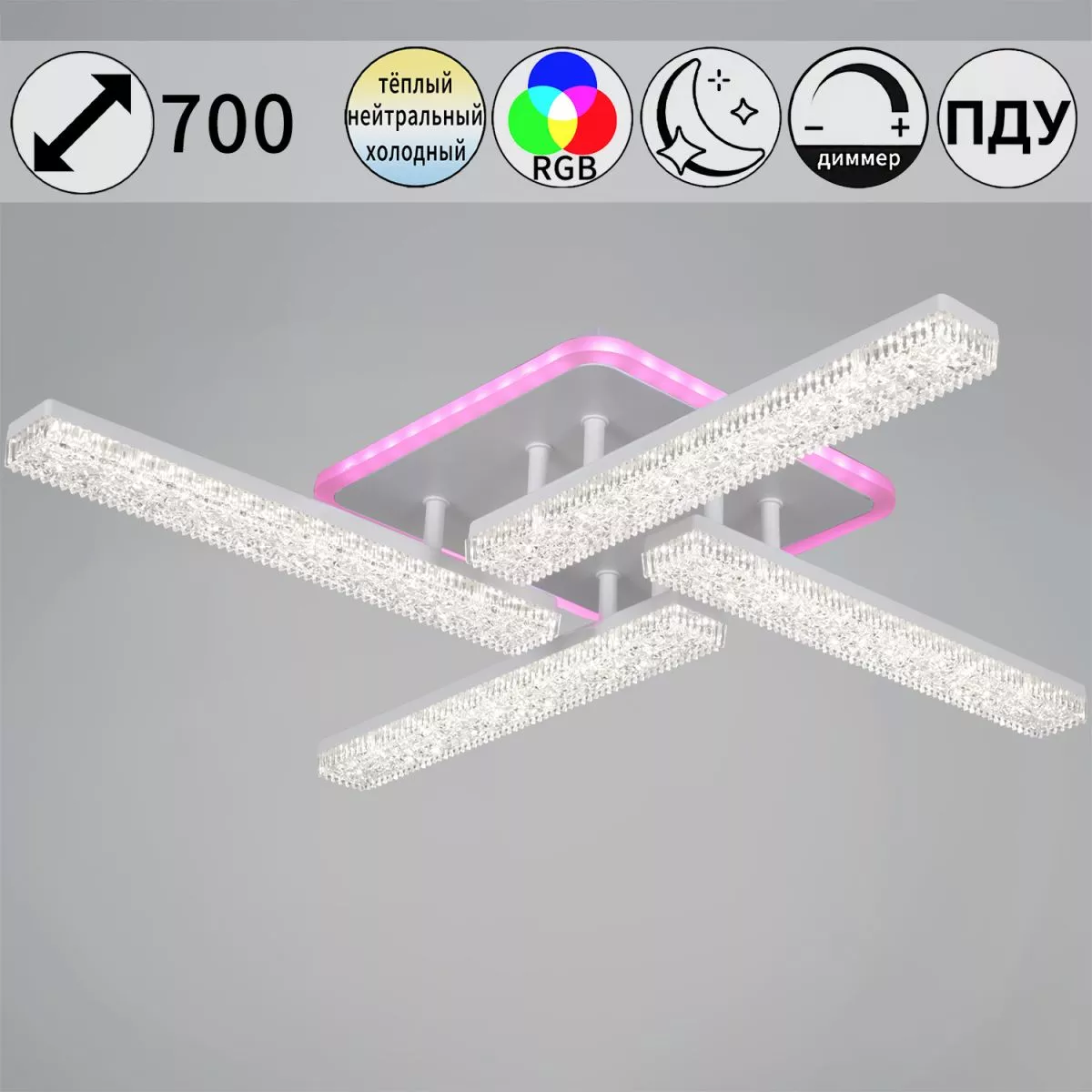 

Потолочная люстра Reluce 64430-0.3-04C WH