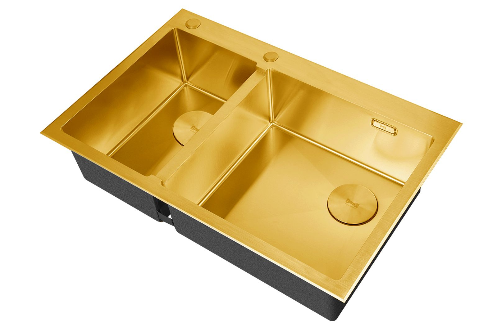 

Кухонная мойка ZorG LUX 78-2-51-R BRONZE