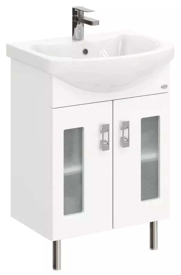 

Тумба с раковиной Onika Кристалл 55 белый