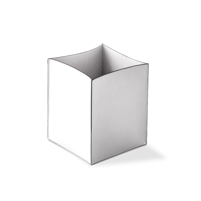 DECOR WALTHER NAPPA PK Корзина для бумаг натуральная кожа 285 X 24 X 24 см акриловый внутр контейнер цвет белый SNOW WHITE 33376₽