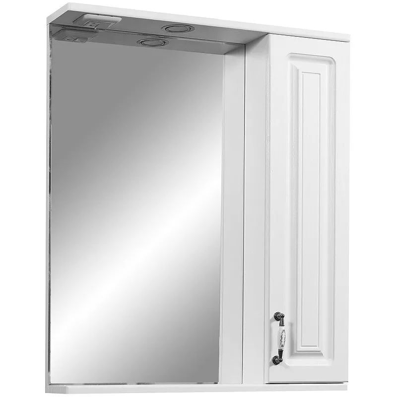 Зеркало-шкаф Stella Polar Кармела 65 R с подсветкой белый SP-00000184 - фото 1
