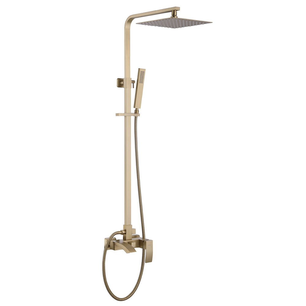

Душевая стойка Abber Wasserfall AF8616G матовое золото
