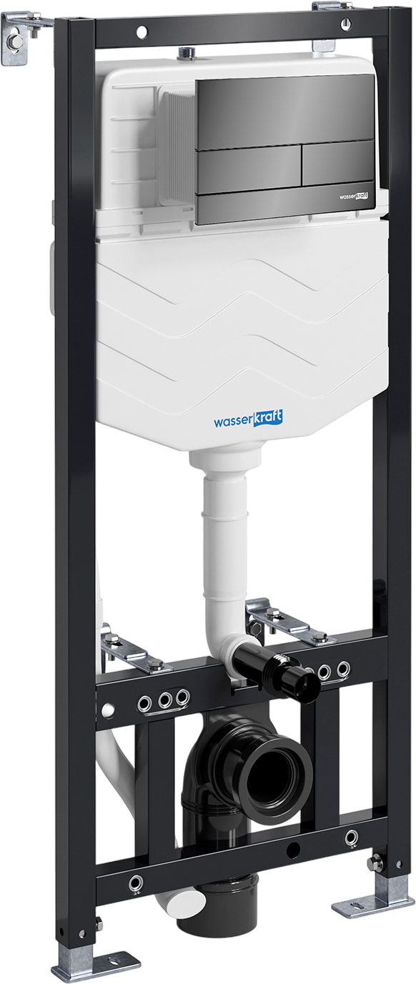 

Система инсталляции для унитазов Wasserkraft Aller 10TLT.010.ME.PB04 с кнопкой смыва черной