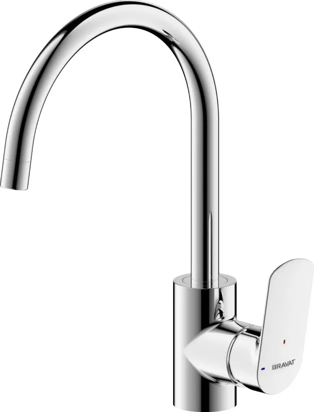 Смеситель для кухни Bravat Rhein F7429564CP-ENG хром 7360₽
