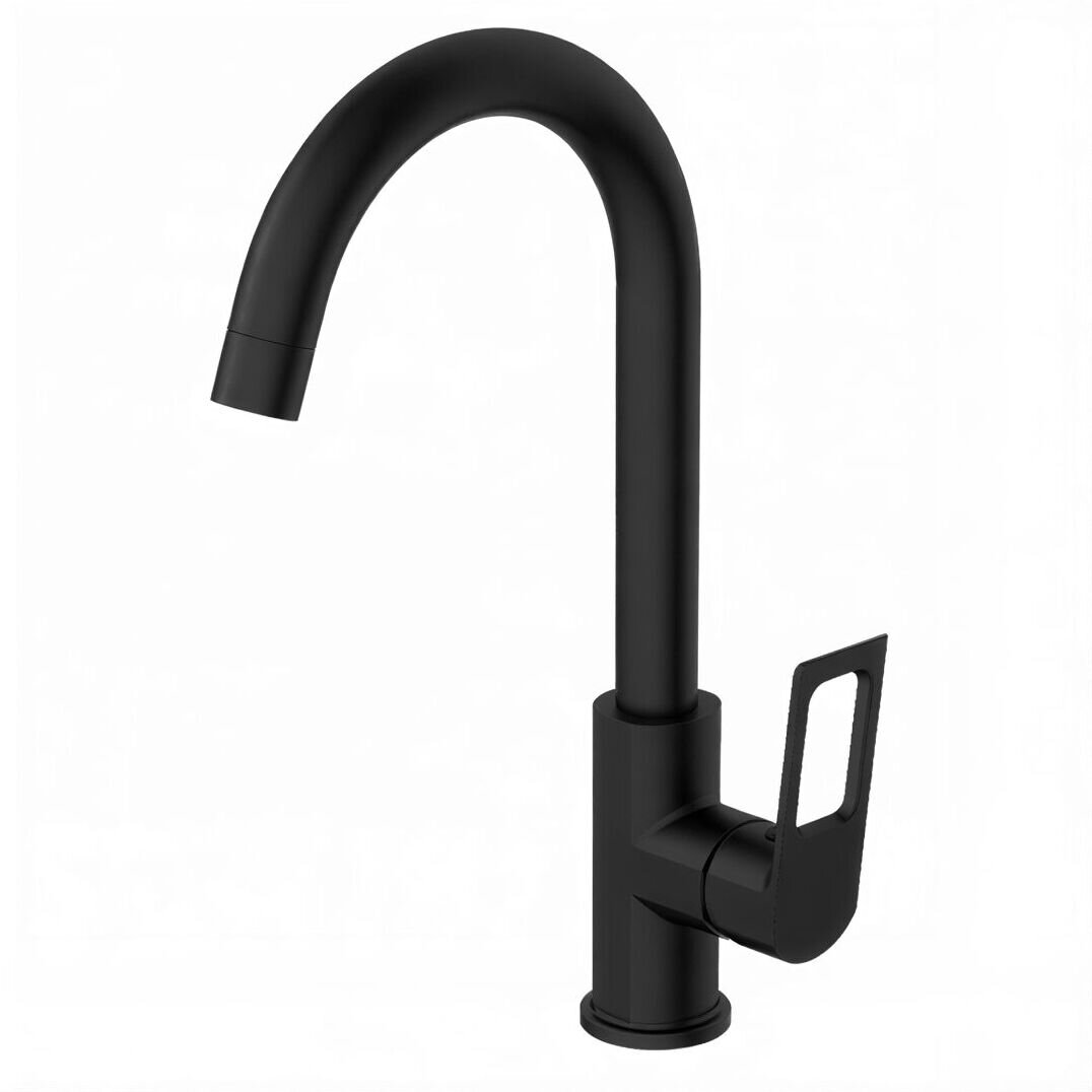 Смеситель для кухни Voda Surf Black SF519B, черный