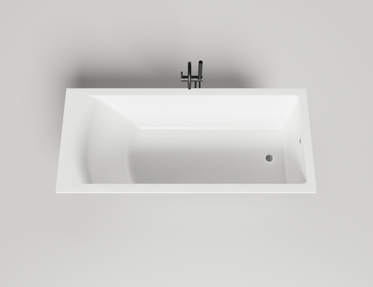 Ванна из искусственного камня Salini Cascata 180х80 S-Stone 104223M