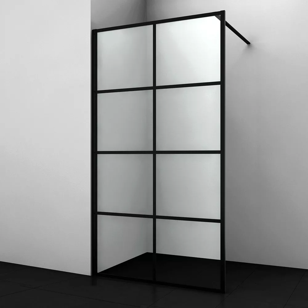 

Душевая перегородка Wasserkraft Glan 66W 90 см, профиль черный матовый