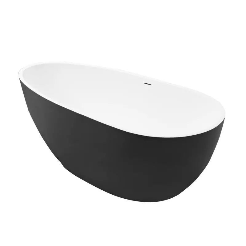 

Акриловая ванна Grossman Fly GR-1102MB 170x80 см, отдельностоящая, черная матовая, овальная, с каркасом, со сливом-переливом