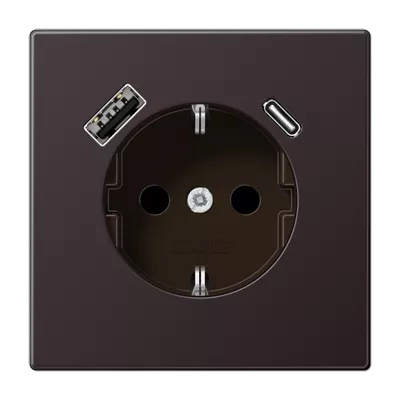 

Розетка 2K+З USB Typ AC Jung AL1520-15CAD