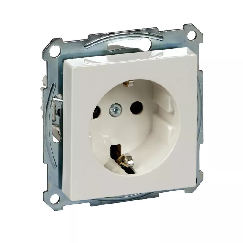 

Розетка Schneider Electric Merten System M с/з и шторками MTN2300-0319