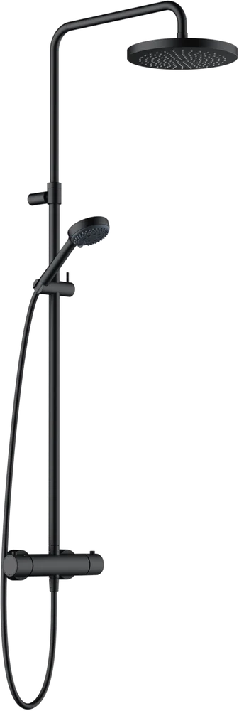

Душевая стойка Kludi Logo Dual Shower System 6808239-00 с термостатом, черная матовая