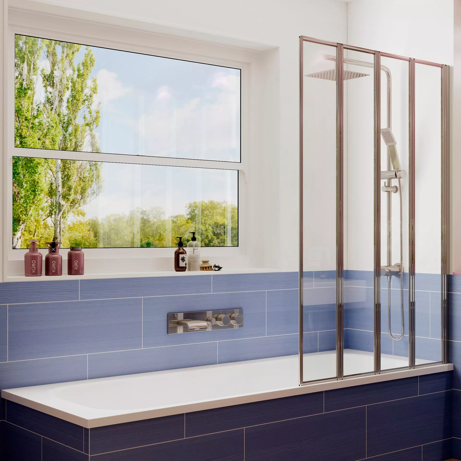 

Шторка на ванну Ambassador Bath Screens 16041110R 90х140