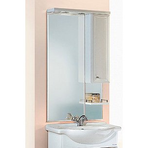 Купить Зеркало-шкаф Aqwella Барселона 50 см (Ba.02.55), шкаф-зеркало, белый