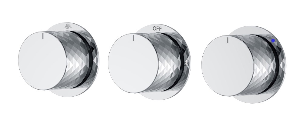 Смеситель встроенный STICK DIAMOND CHROME 3-х проходной