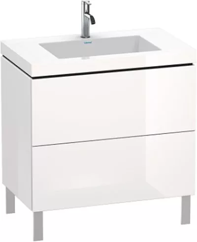 

Тумба под раковину Duravit L-Cube 80, напольная, глянцевая белая
