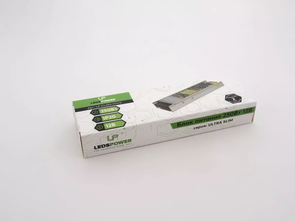 Блок питания LEDS POWER 250Вт 12В ULTRA SLIM 000862