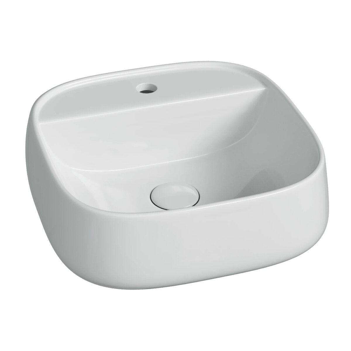 CN5052 Раковина накладная Ceramicanova Источник / Fonte 42x42,5x14,5 белый