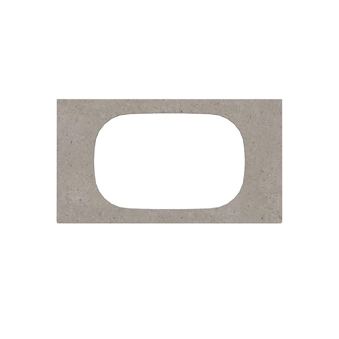 

Спец. изд. декоративное для раковин, встраив. сверху MAGICA Риккарди 90 см, серый матовый (без отв.)