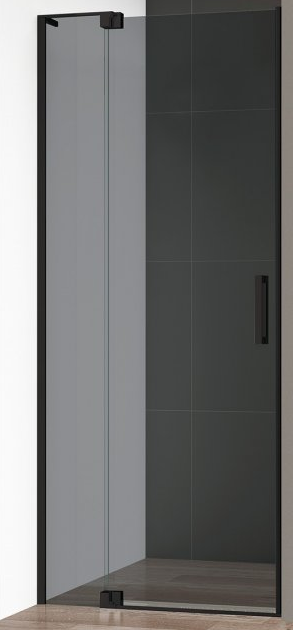 Душевая дверь Cezares Slider 90х195 профиль черный стекло тонированное (комплект)