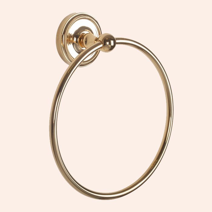 Купить TW Bristol 015, полотенцедержатель кольцо , цвет держателя: золото, Tiffany World