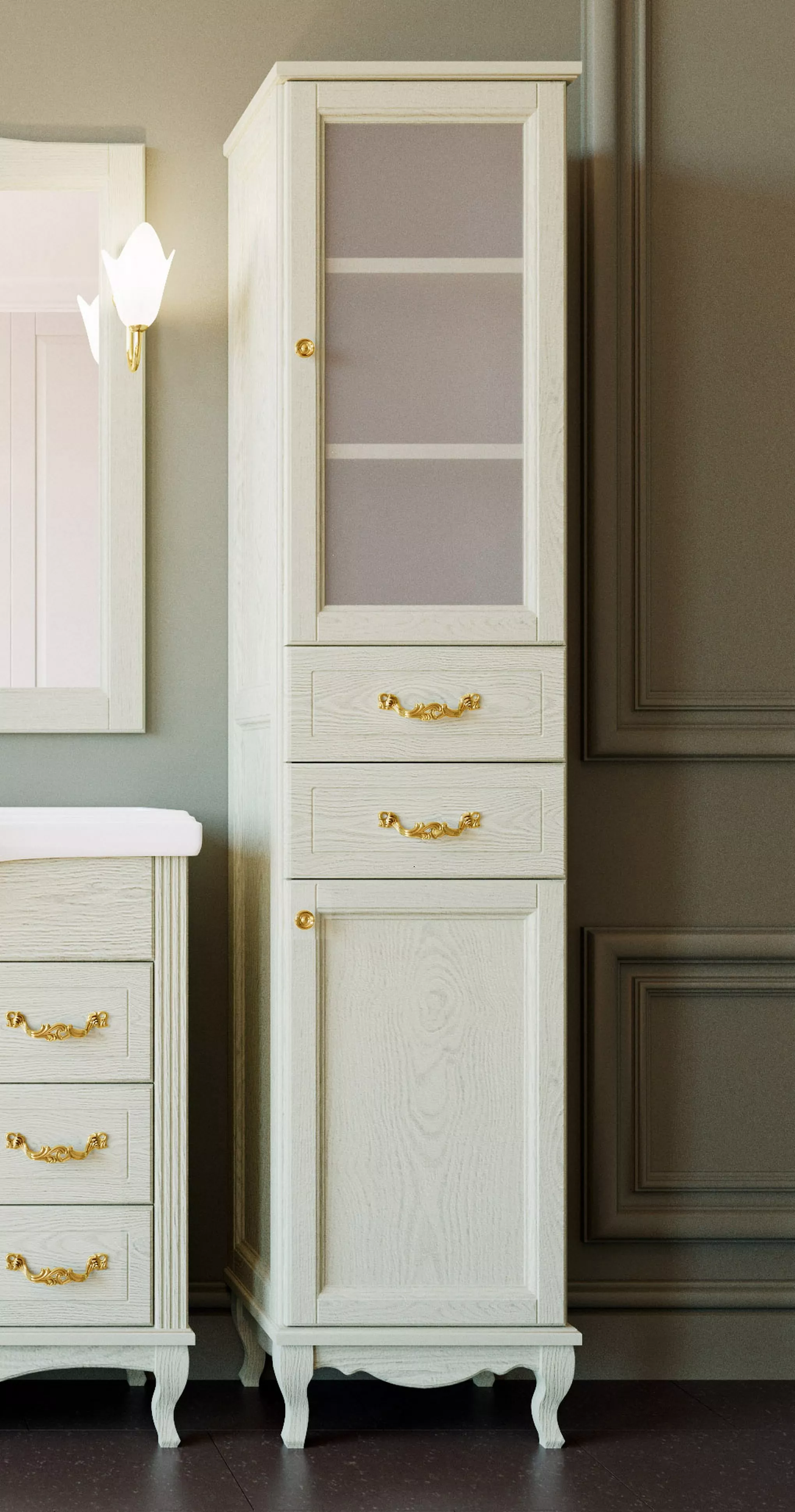 

Шкаф-пенал ValenHouse Эллина 41.5 см (E40_КСRЗ)