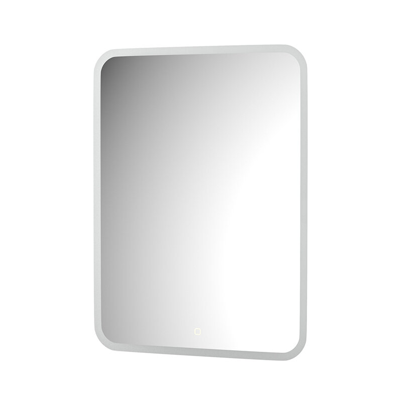 Зеркало с матированием и LED-подсветкой 25W (60x80 cm) (Сенсорный выключатель) (Теплый белый свет) (DEFESTO)