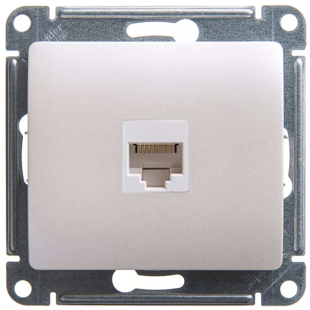 

Розетка компьютерная RJ45 кат.5E Systeme Electric Glossa Перламутр GSL000681K