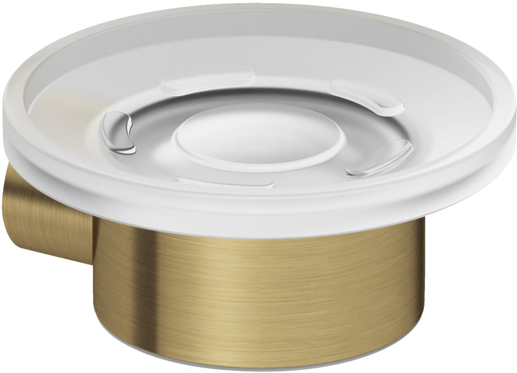 

Мыльница Kludi Vela R 58985N0 настенная, стеклянная, брашированное золото